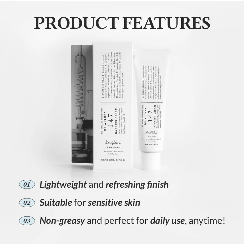 Intensely Soothing Facial Cream "147 Barrier Cream", 50 ml