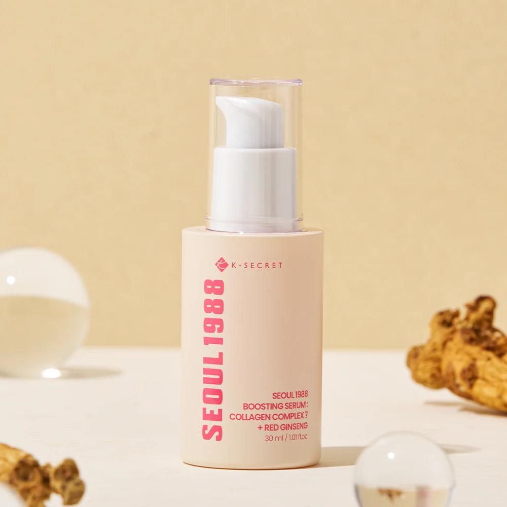 Stangrinamasis veido serumas "SEOUL 1988 Boosting Serum : Collagen Complex 7 + Red Ginseng", 30 ml