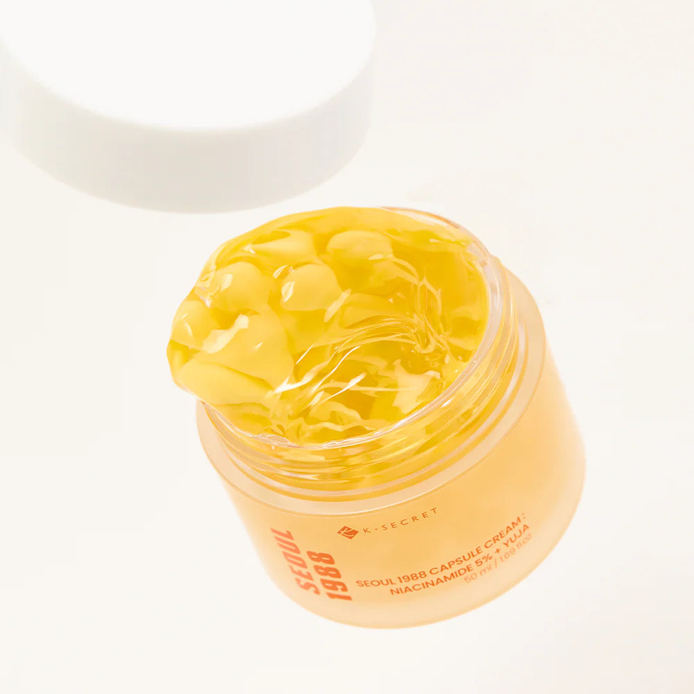 Brightening face cream "SEOUL 1988 Capsule Cream: Niacinamide 5% + Yuja", 50 ml
