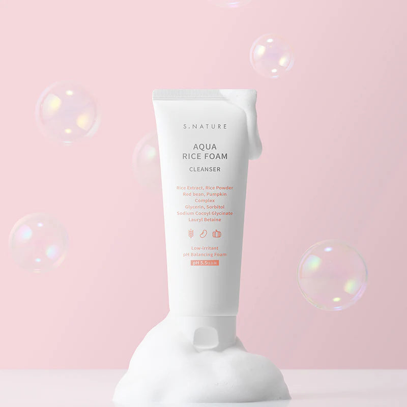 Foaming Face Cleanser "Aqua Rice Foam Cleanser", 80 ml