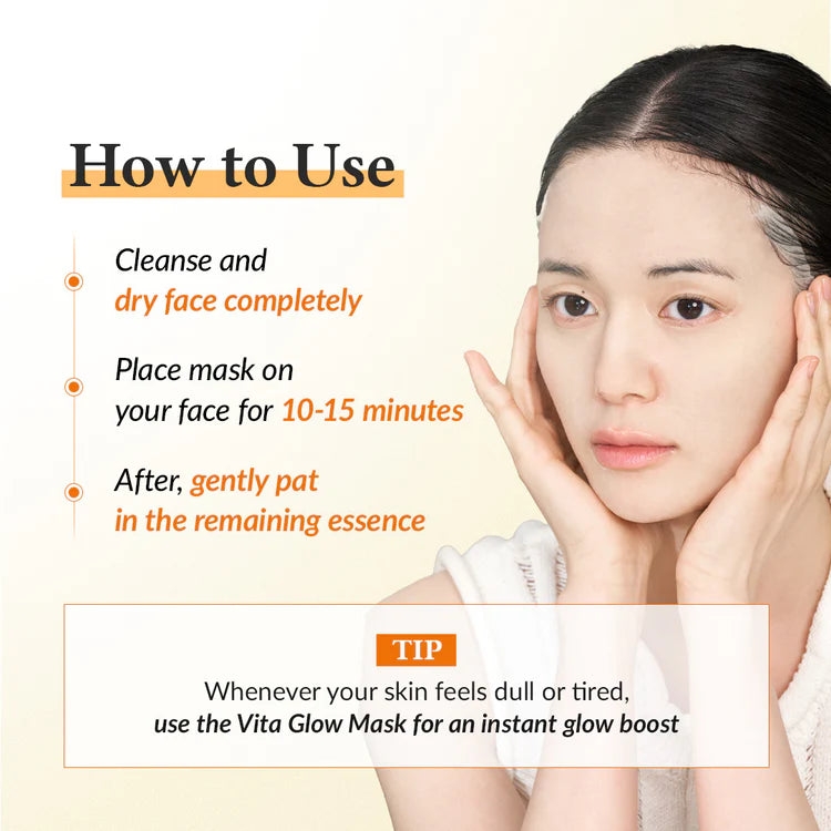 Skaistinamoji veido kaukė "Vita Glow Mask", 28 g
