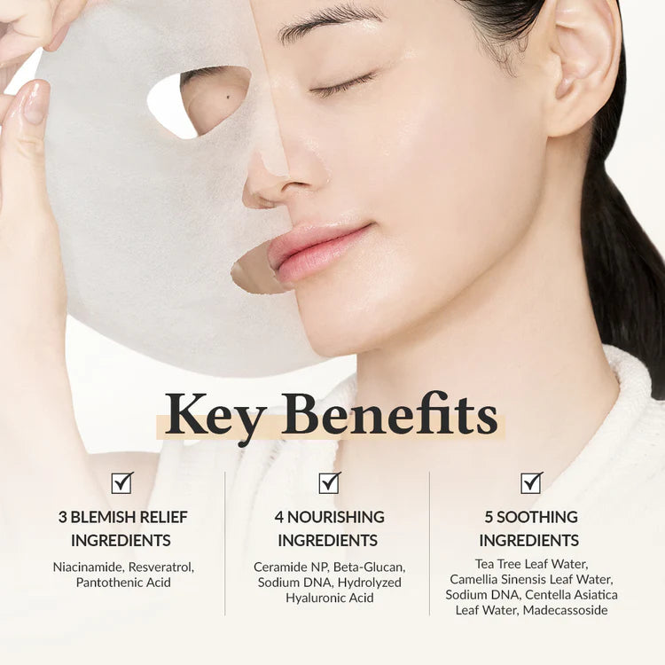 Raminamoji lakštinė veido kaukė "345 Cream Mask", 25 g