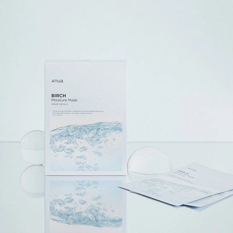Drėkinamoji veido kaukė su beržų sula "Birch Moisture Sheet Mask", 5 vnt.