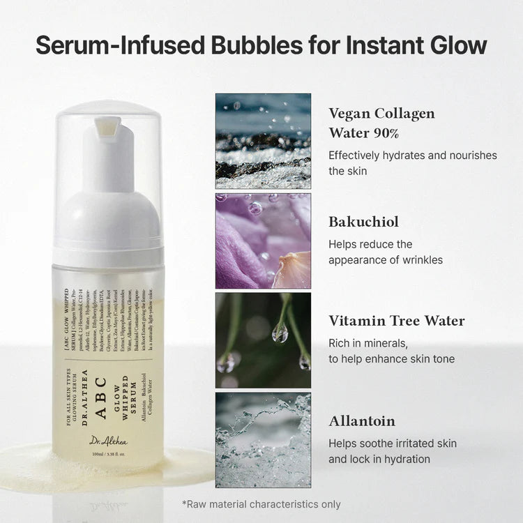 Putų pavidalo veido serumas "ABC Glow Whipped Serum", 100 ml