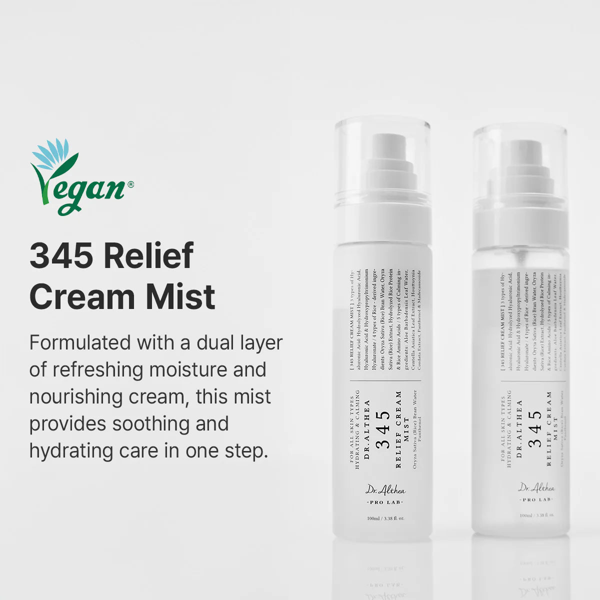 Two-Phase Facial Mist "345 Relief Cream Mist", 100 ml