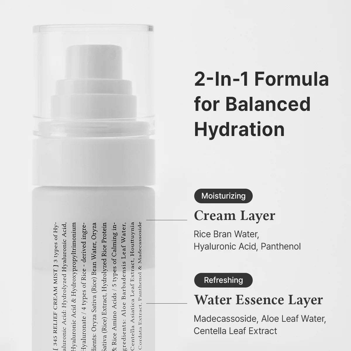 Two-Phase Facial Mist "345 Relief Cream Mist", 100 ml