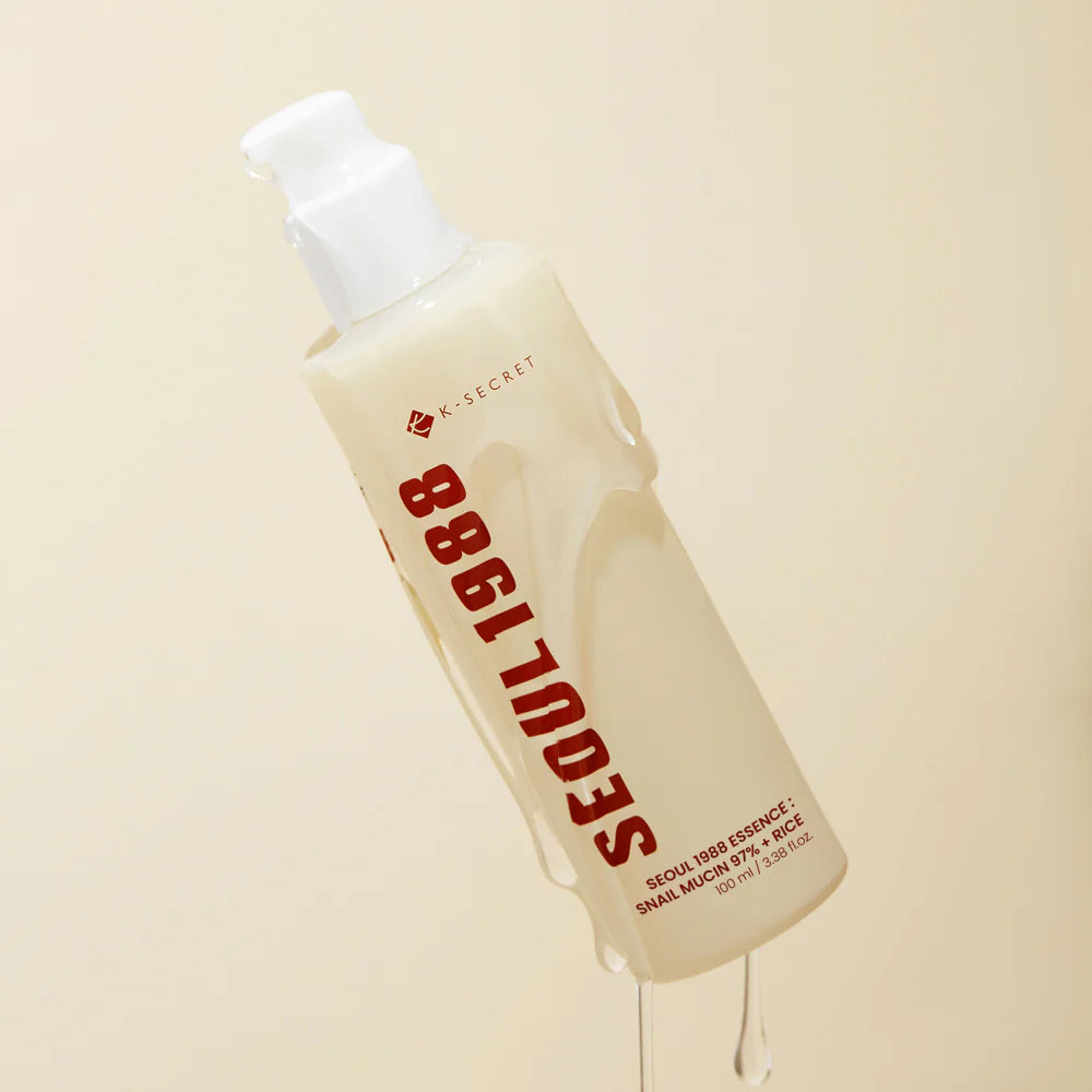 Soothing facial essence "SEOUL 1988 Essence: Snail Mucin 97% + Rice", 100 ml