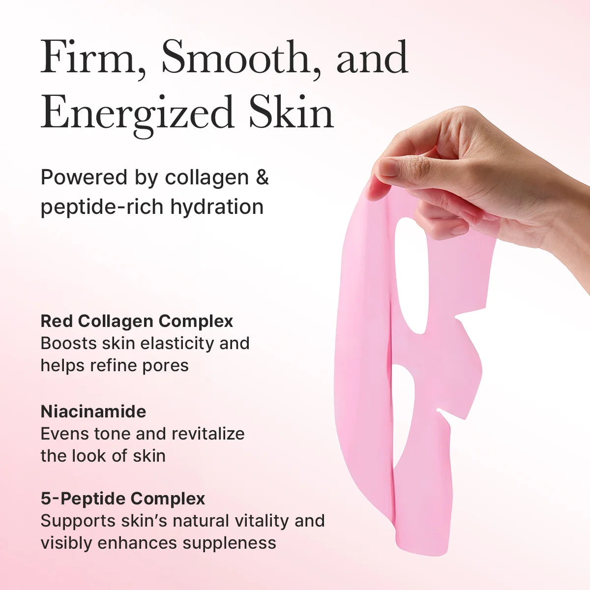 Hidrogelinė veido kaukė "Red Collagen Jello Mask", 25 g