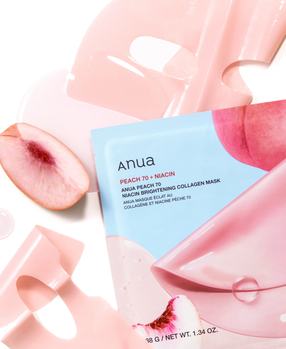Brightening Hydrogel Face Mask "Peach 70% Niacin Brightening Collagen Mask"