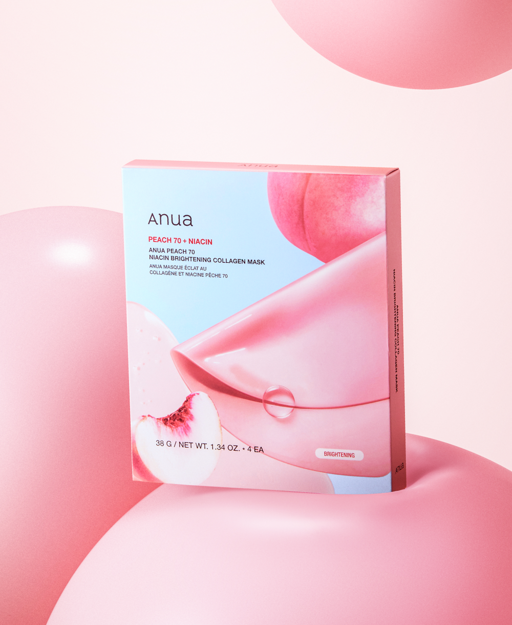 Brightening Hydrogel Face Mask "Peach 70% Niacin Brightening Collagen Mask"