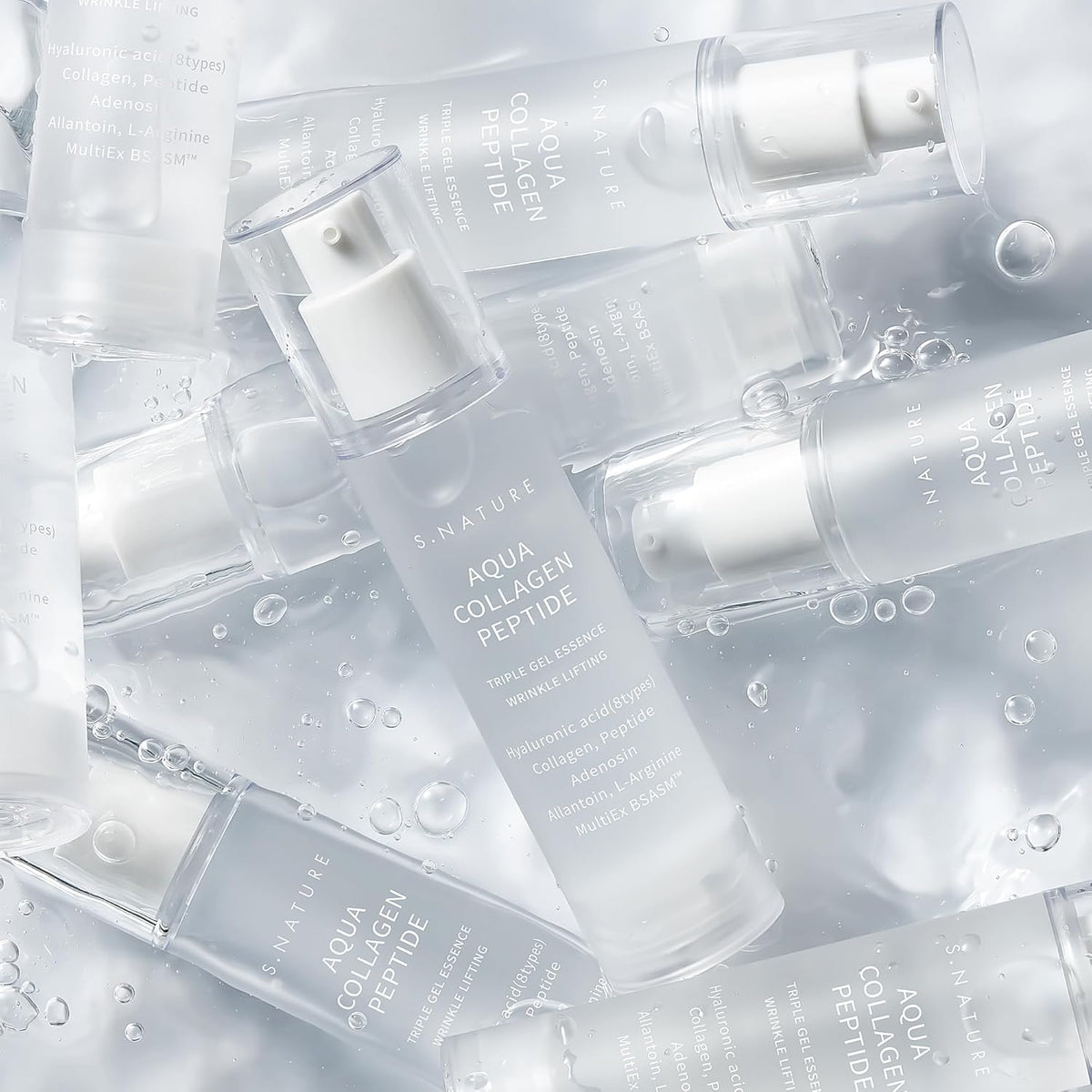 Elasticity-boosting facial essence "Aqua Collagen Peptide Triple Gel Essence", 50 ml