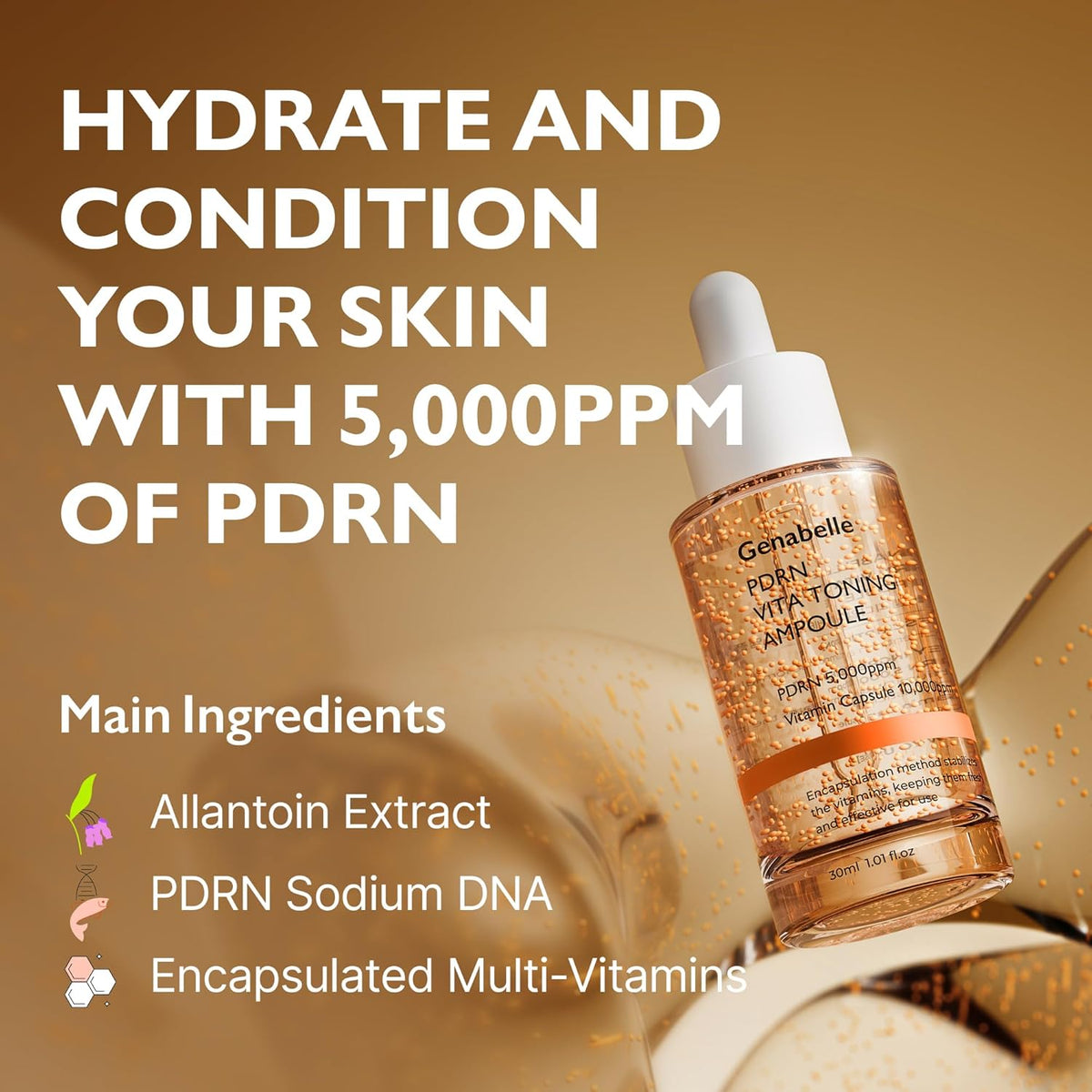Face serum "PDRN Vita Toning Ampoule", 30 ml
