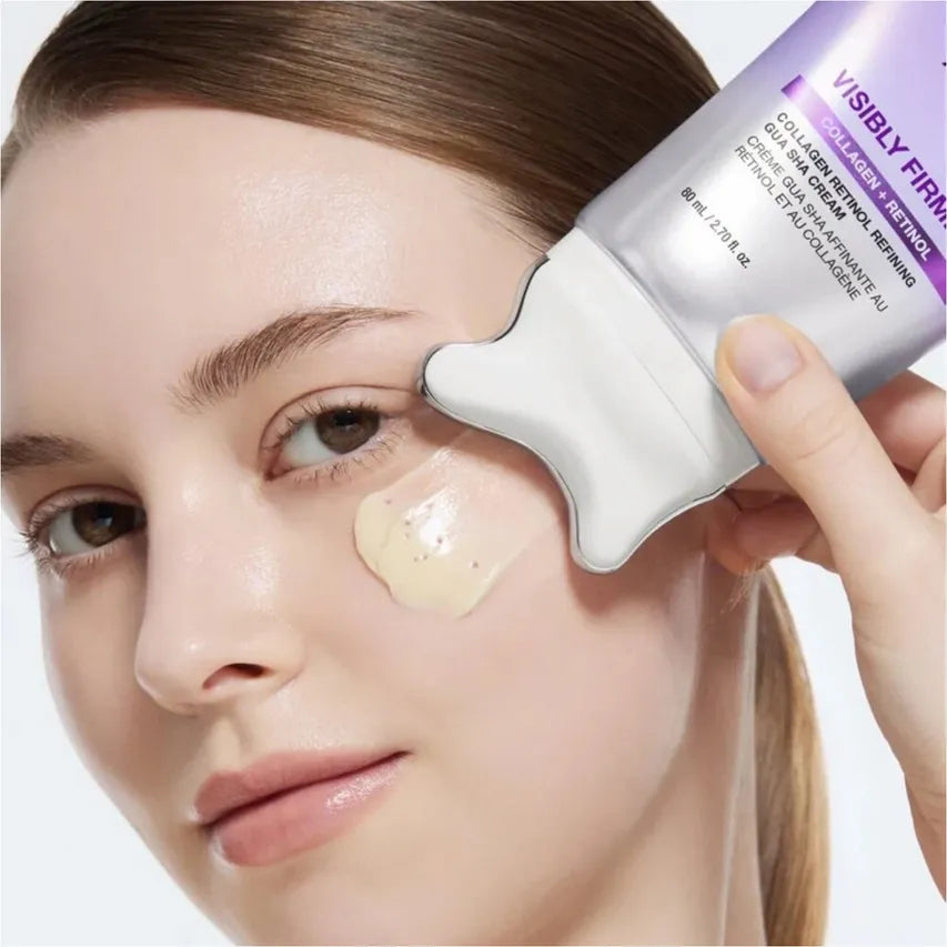 Stangrinamasis kremas su retinoliu, kolagenu ir Gua Sha masažuokliu "Collagen Retinol Refining Gua Sha Cream", 80 ml