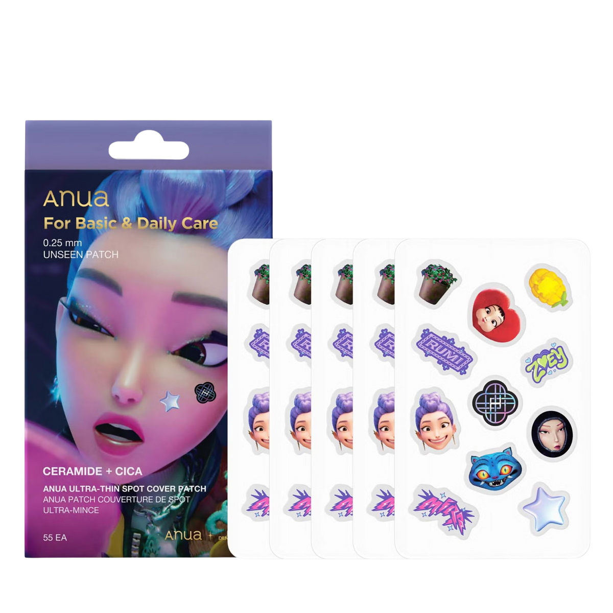 Pleistrai spuogams "K-Pop Demon Hunters Ultra-Thin Spot Cover Patch", 55 vnt.
