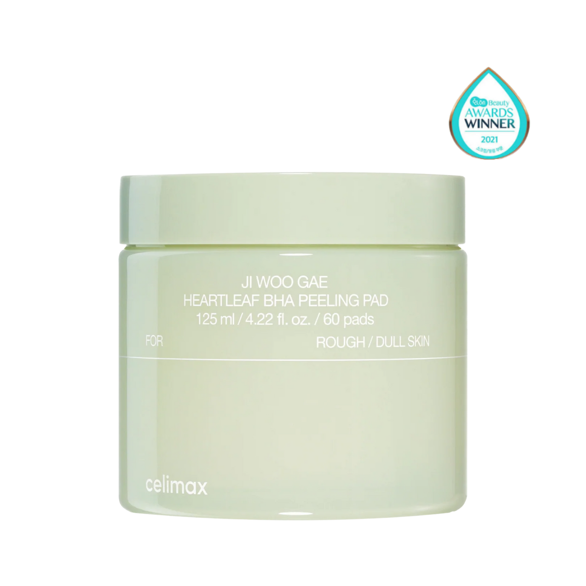Exfoliating tonic pads "Ji Woo Gae Heartleaf BHA Peeling Pad", 60 pcs.