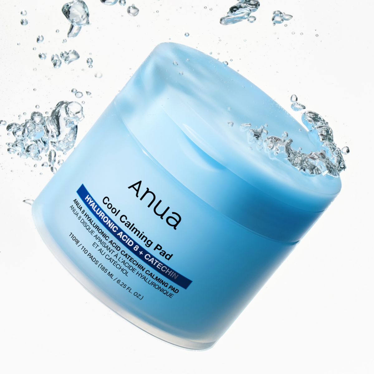 Raminantys ir vėsinantys toniko padeliai "8 Hyaluronic Acid Catechin Calming Pad", 110 vnt.