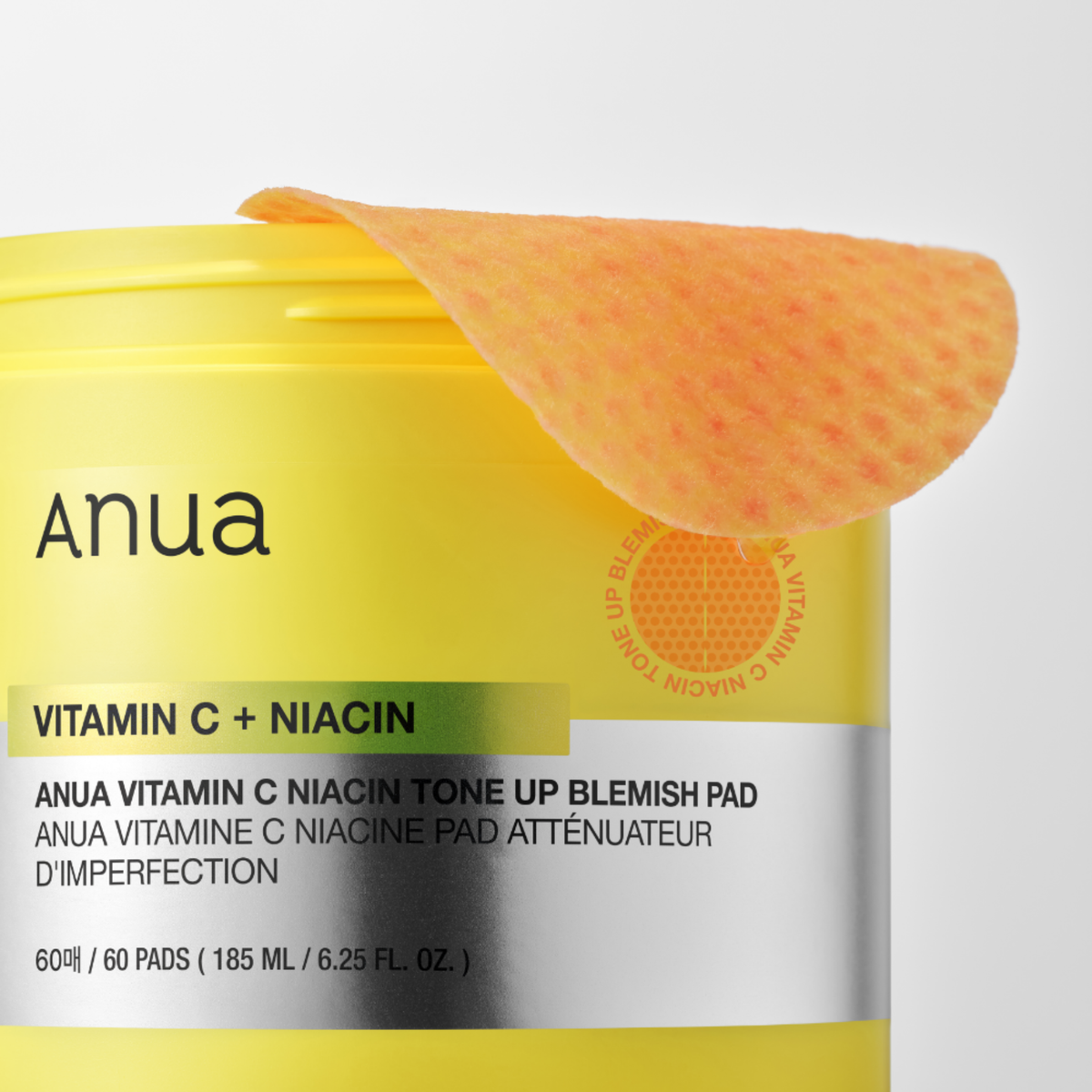 Skaistinamieji veido toniko padeliai "Vitamin C+ Niacin Tone Up Blemish Pad", 60 vnt.