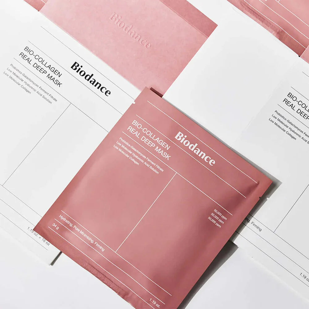 Firming Hydrogel Facial Mask "Bio-Collagen Real Deep Mask Set"