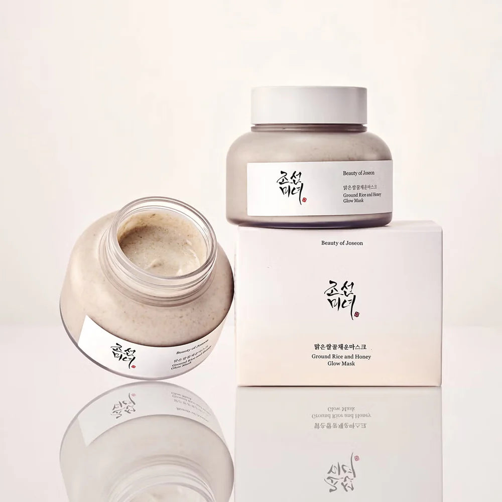 Face mask with rice extract and honey "Ground Rice and Honey Glow Mask", 150 ml