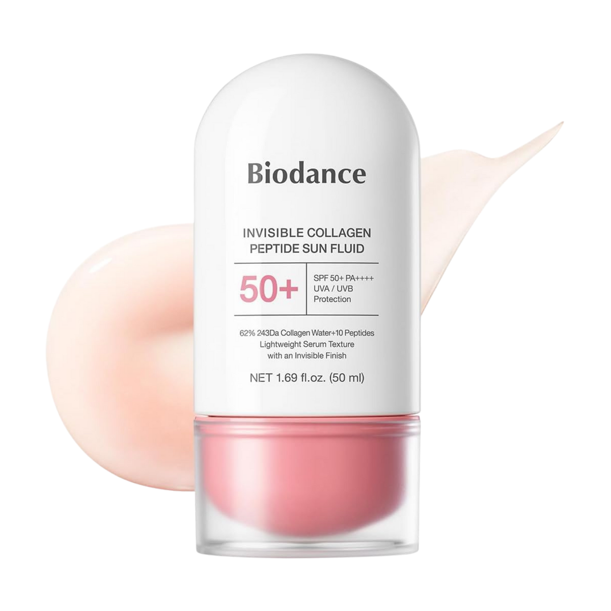 Apsauginis fluidas nuo saulės "Invisible Collagen Peptide Sun Fluid SPF 50+", 50 ml