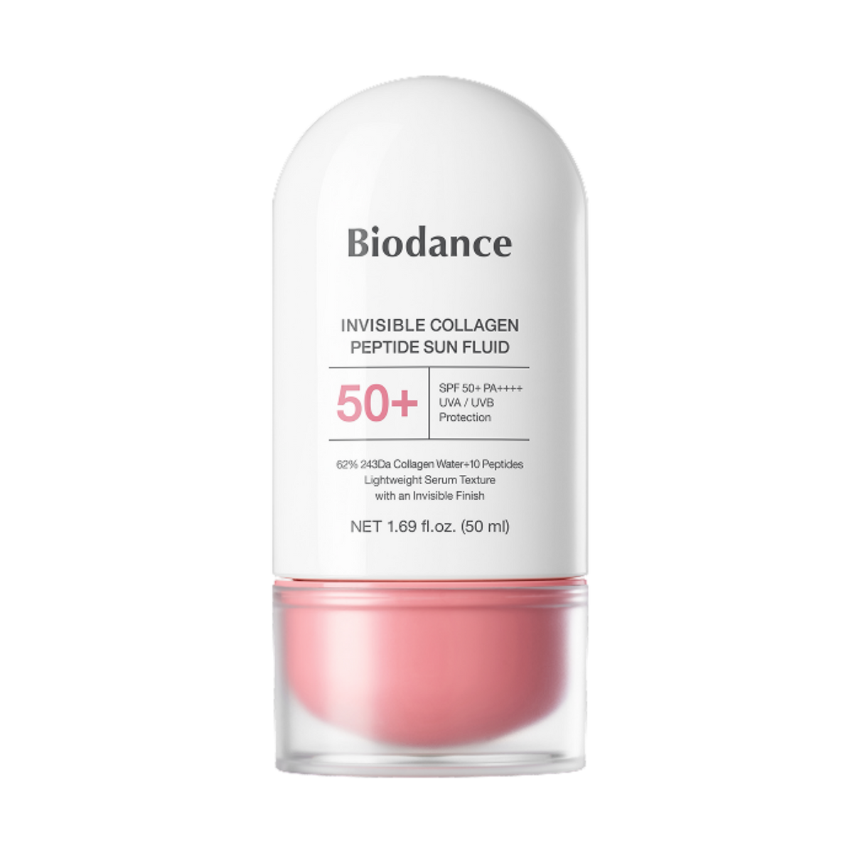Apsauginis fluidas nuo saulės "Invisible Collagen Peptide Sun Fluid SPF 50+", 50 ml