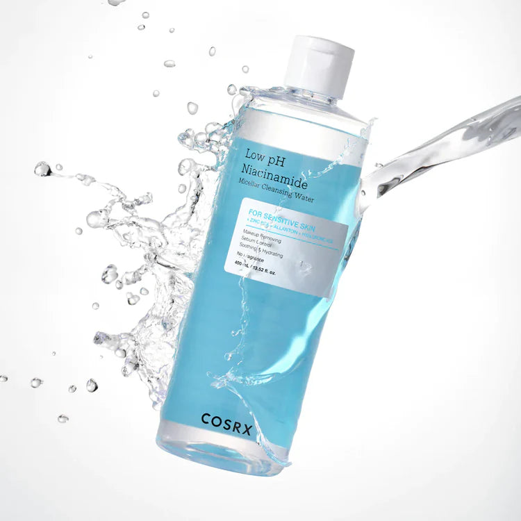 Low pH Micellar Niacinamide Cleansing Water, 400 ml