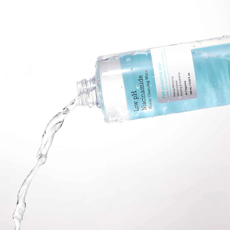 Low pH Micellar Niacinamide Cleansing Water, 400 ml