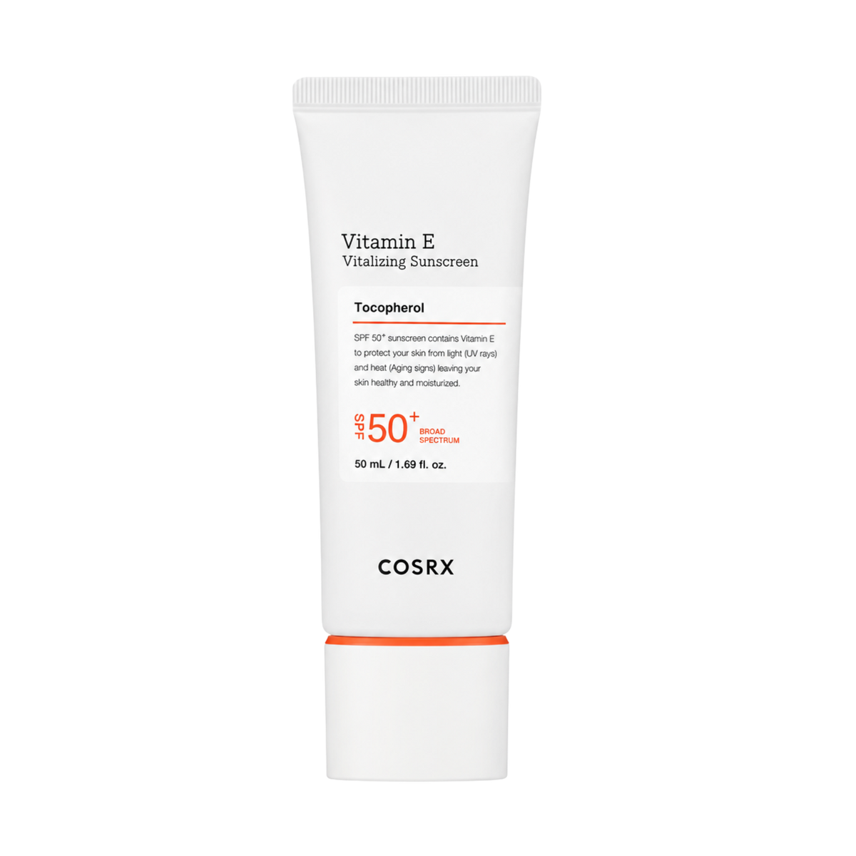 Apsauginis veido kremas nuo saulės su vitaminu E "Vitamin E Vitalizing Sunscreen SPF 50+", 50 ml