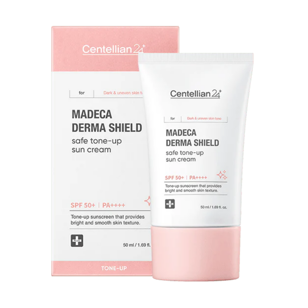 Apsauginis toninis kremas nuo saulės "Madeca Derma Shield Safe Tone-Up Sun Cream", 50 ml
