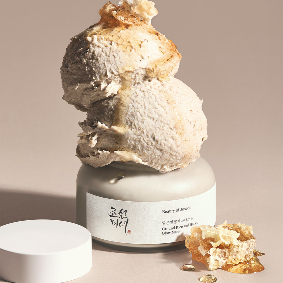 Face mask with rice extract and honey "Ground Rice and Honey Glow Mask", 150 ml