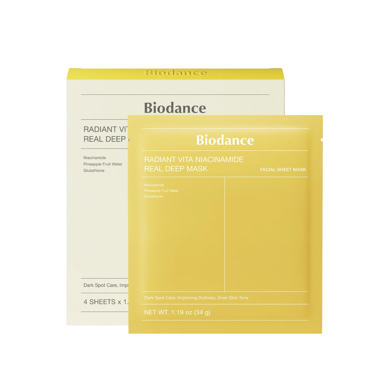 Radiant Vita Niacinamide Real Deep Mask Hydrogel Brightening Face Mask