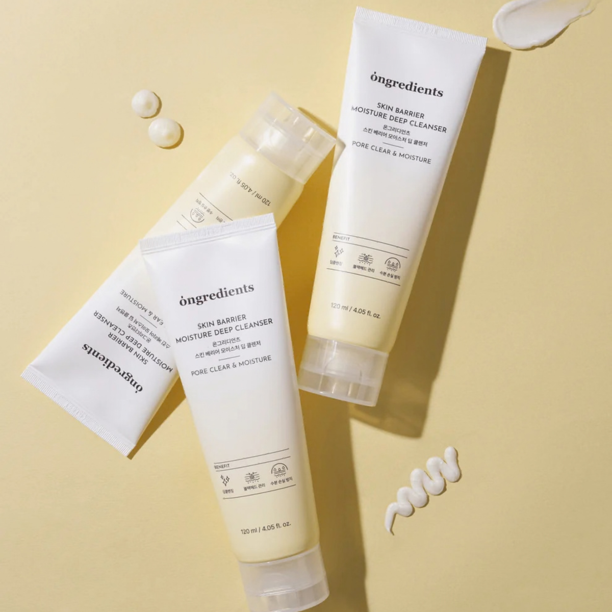 Moisturizing facial cleanser "Skin Barrier Moisture Deep Cleanser", 120 ml