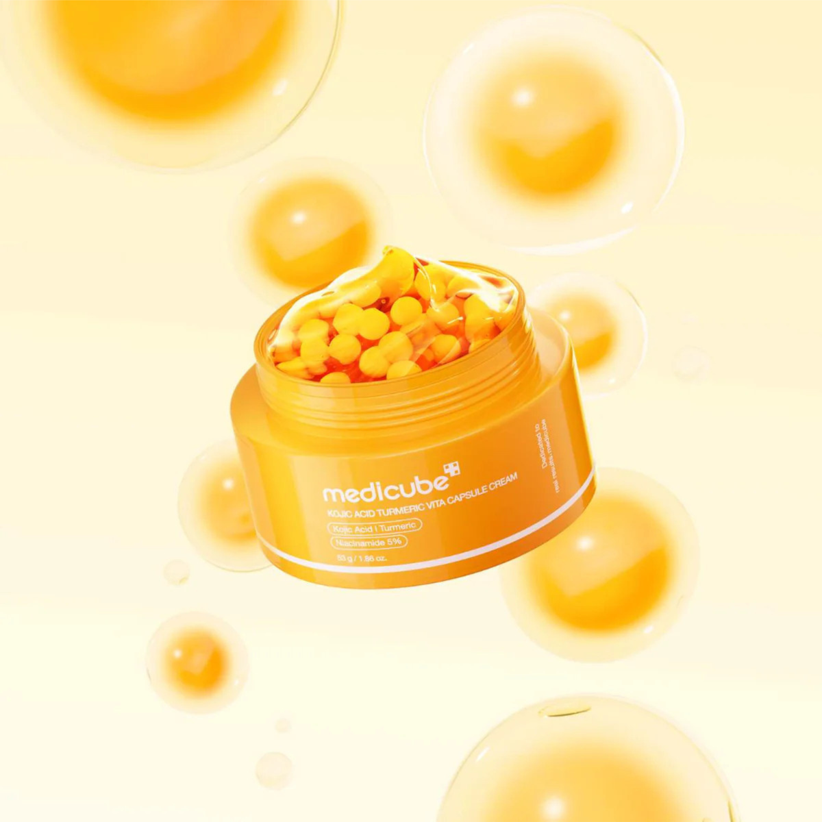 Brightening Face Cream "Kojic Acid Turmeric Vita Capsule Cream", 53 g