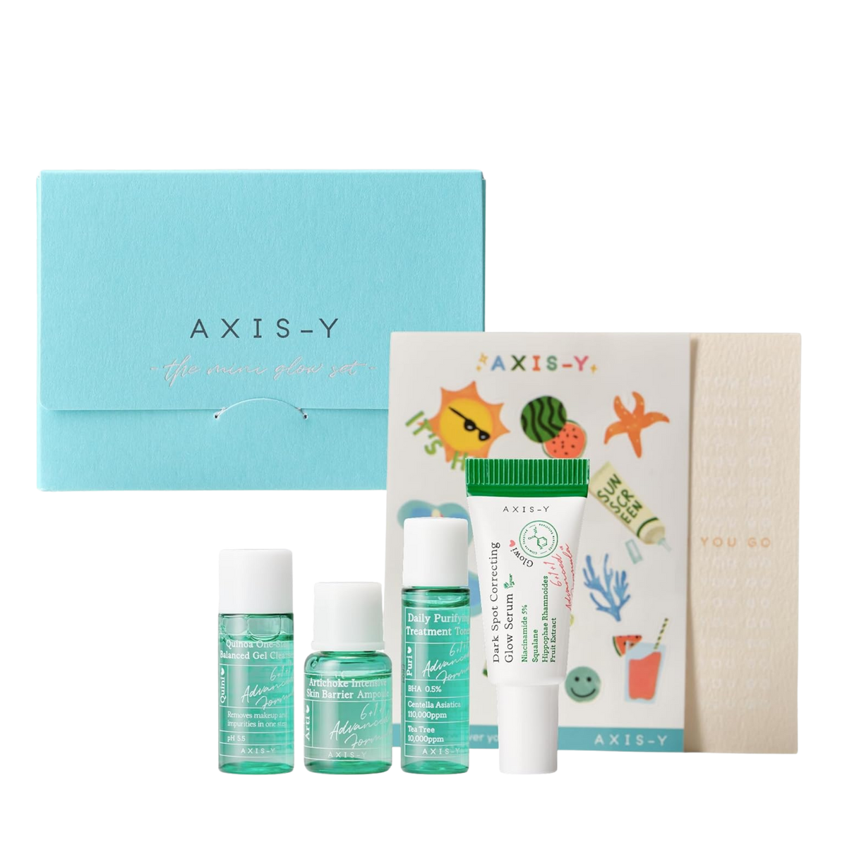 Travel set "The Mini Glow Set"