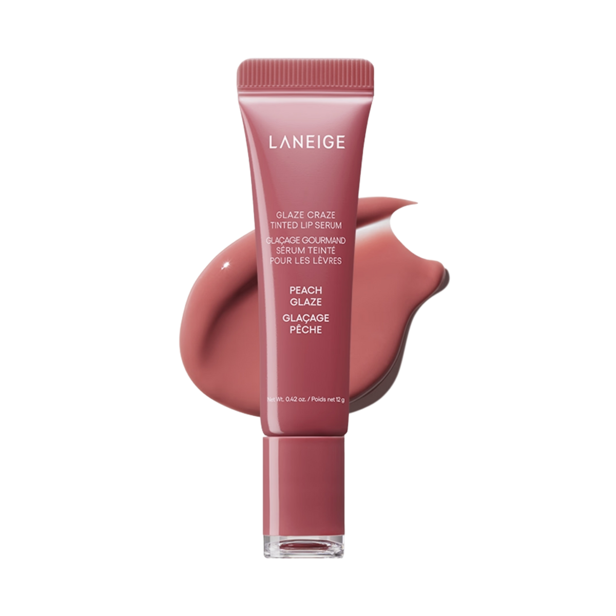 Lūpų balzamas - serumas su atspalviu "Glaze Craze Tinted Lip Serum (Peach Glaze)", 12 g