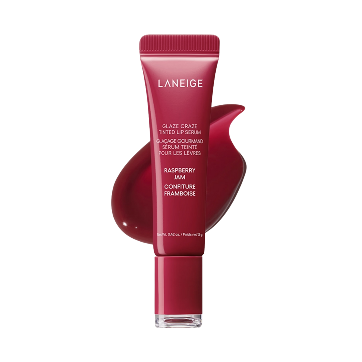 Lūpų balzamas - serumas su atspalviu "Glaze Craze Tinted Lip Serum (Raspberry Jam)", 12 g