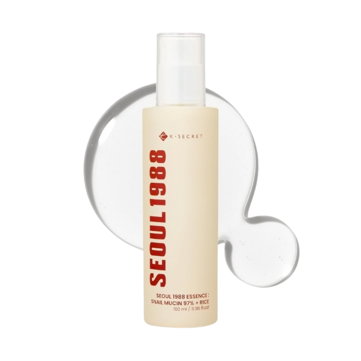 Soothing facial essence "SEOUL 1988 Essence: Snail Mucin 97% + Rice", 100 ml