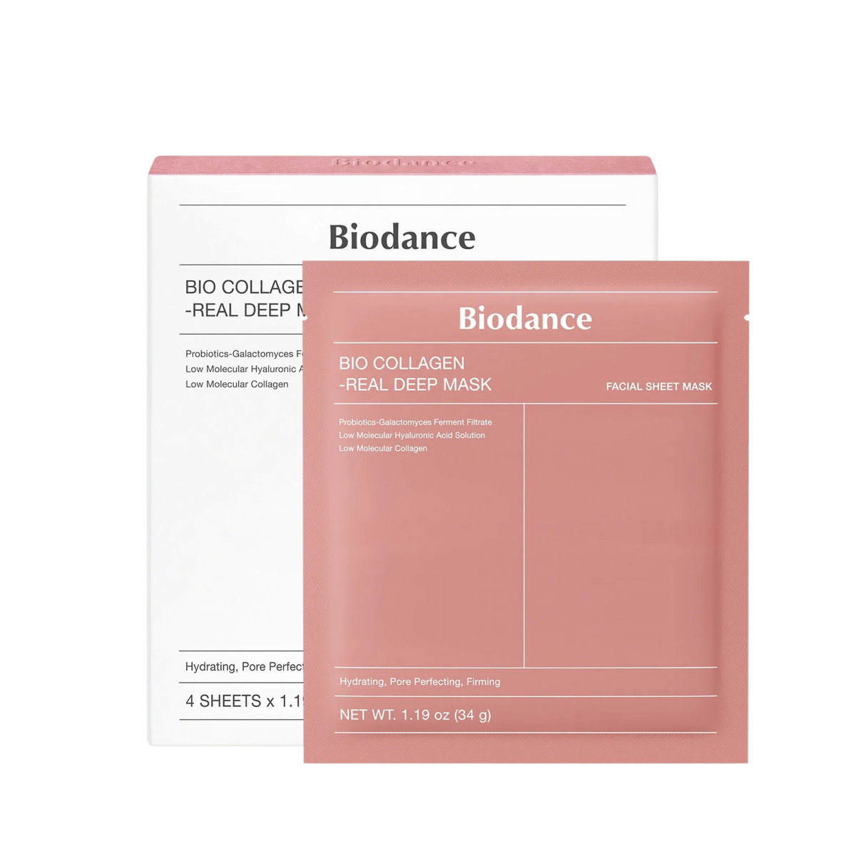 Firming Hydrogel Facial Mask "Bio-Collagen Real Deep Mask Set"