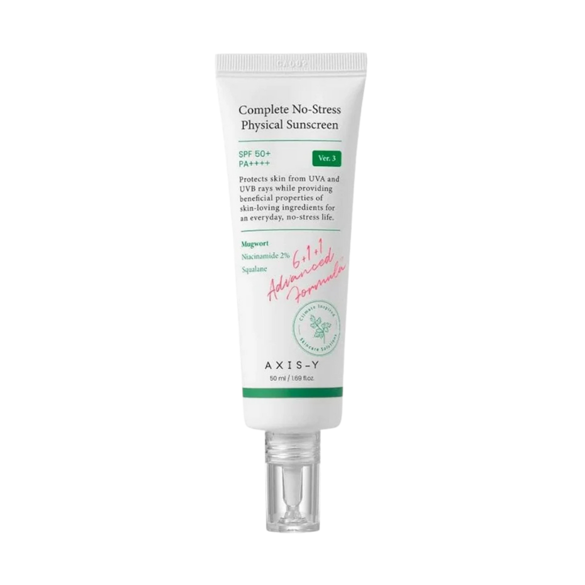 Apsauginis kremas nuo saulės "Complete No-Stress Physical Sunscreen", 50 ml