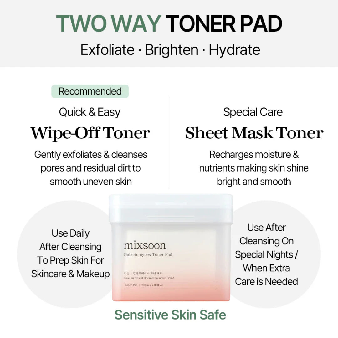 "Galactomyces Toner Pad" facial toner pads, 60 pcs.