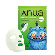 Riboto leidimo raminamoji lakštinė veido kaukė "K-Pop Demon Hunters Heartleaf 77 Soothing Mask"