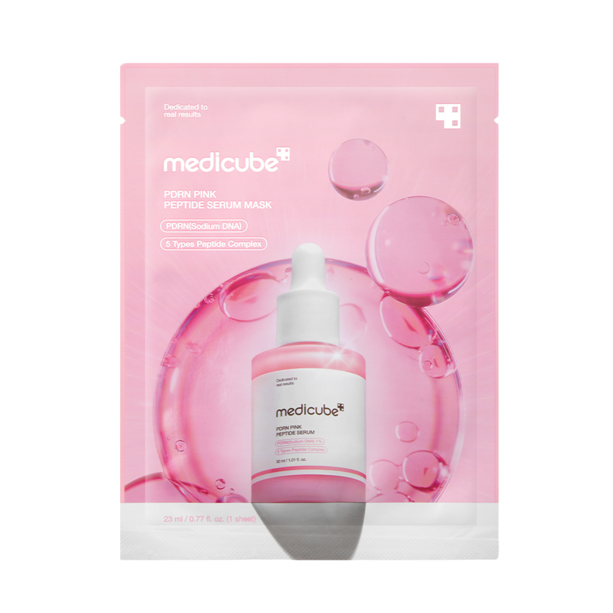 Lakštinė veido kaukė "PDRN Pink Peptide Serum Mask", 23 ml