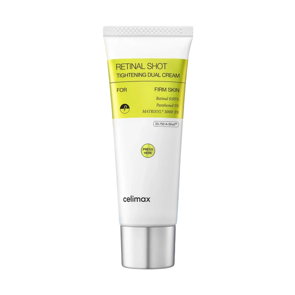 Dvigubo poveikio stangrinamasis veido kremas su retinaliu, peptidais ir pantenoliu "The Vita-A Retinal Shot Tightening Dual Cream", 50 ml