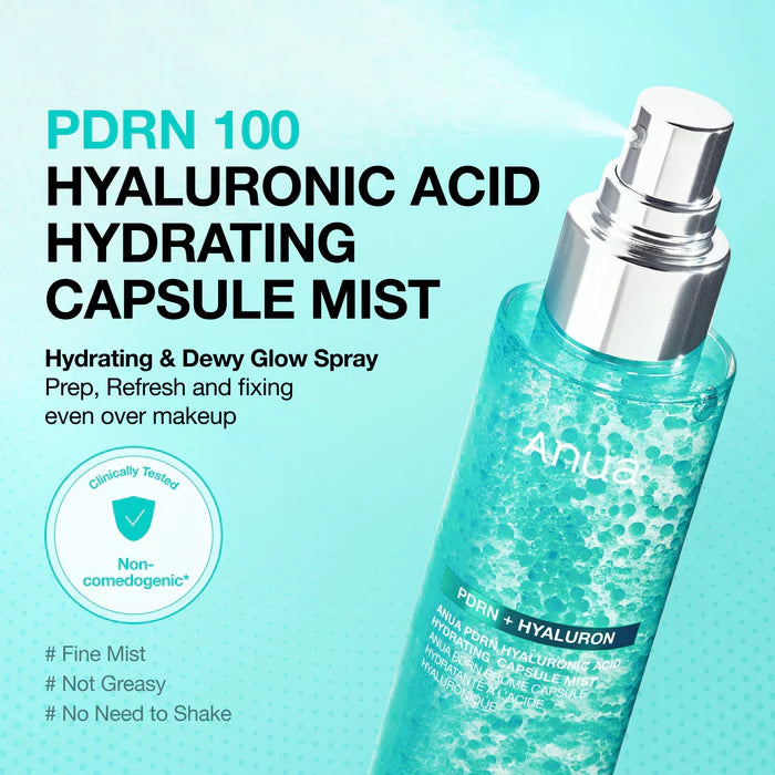 Drėkinamoji veido dulksna "PDRN Hyaluronic Acid Hydrating Capsule Mist", 100 ml