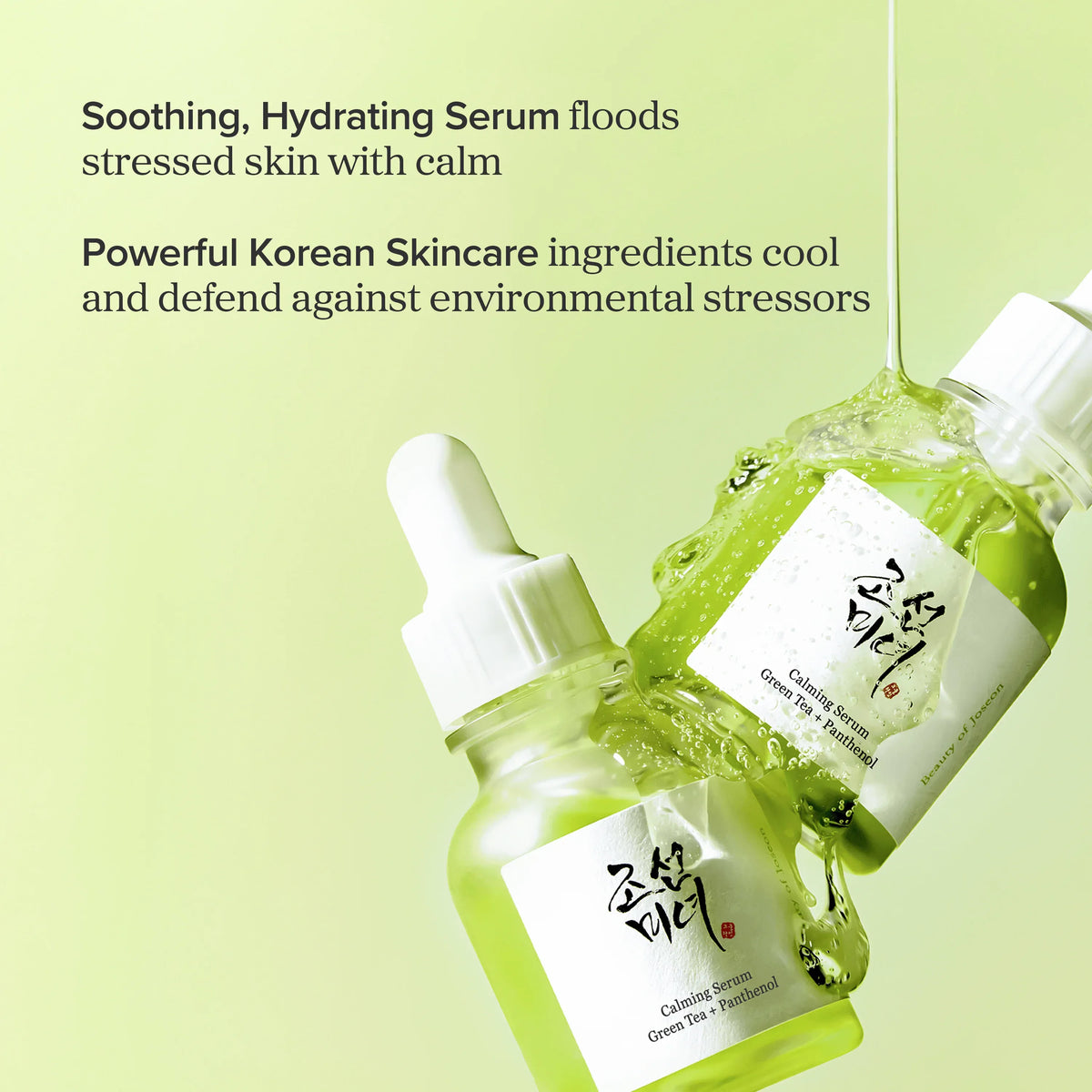 Calming Face Serum with Green Tea Extract and Panthenol "Calming Serum Green Tea + Panthenol", 30 ml
