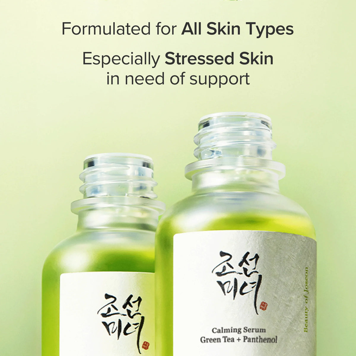 Calming Face Serum with Green Tea Extract and Panthenol "Calming Serum Green Tea + Panthenol", 30 ml