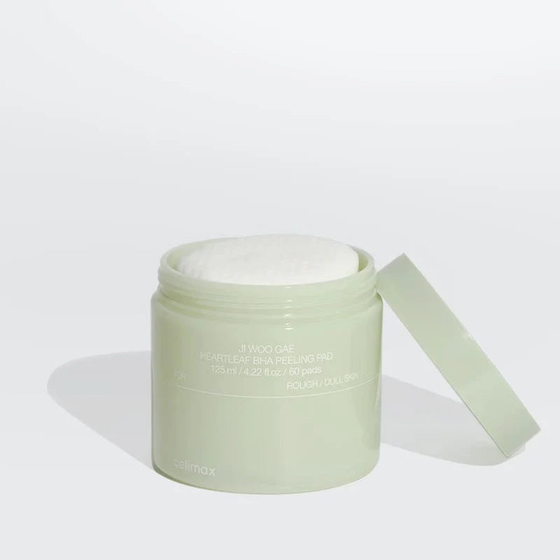 Exfoliating tonic pads "Ji Woo Gae Heartleaf BHA Peeling Pad", 60 pcs.