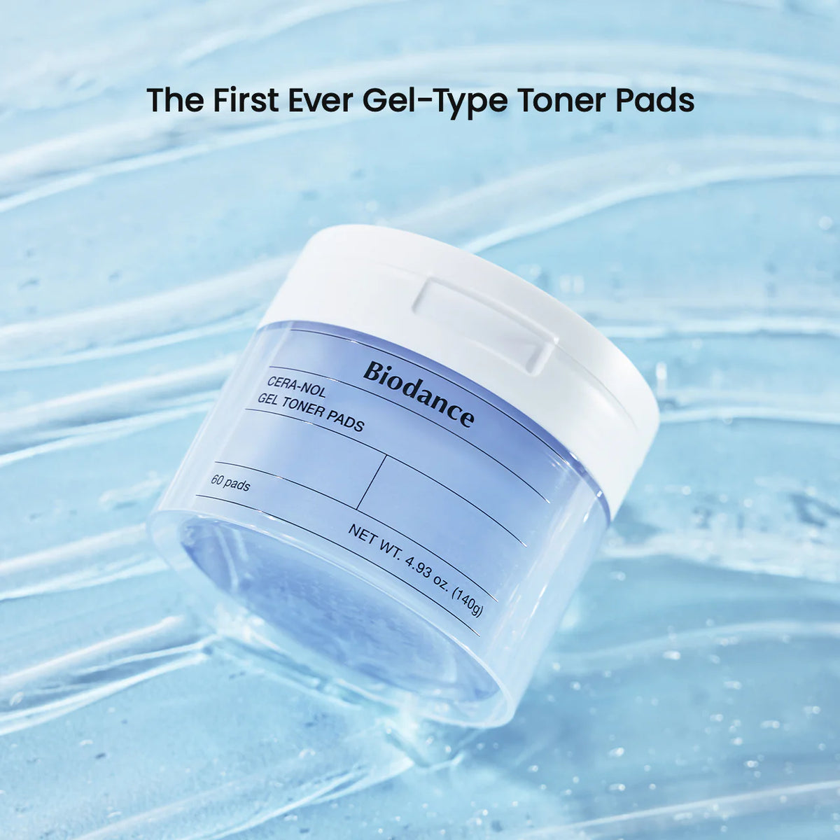 Moisturizing facial toner pads "Cera-nol Gel Toner Pads", 60 pcs.
