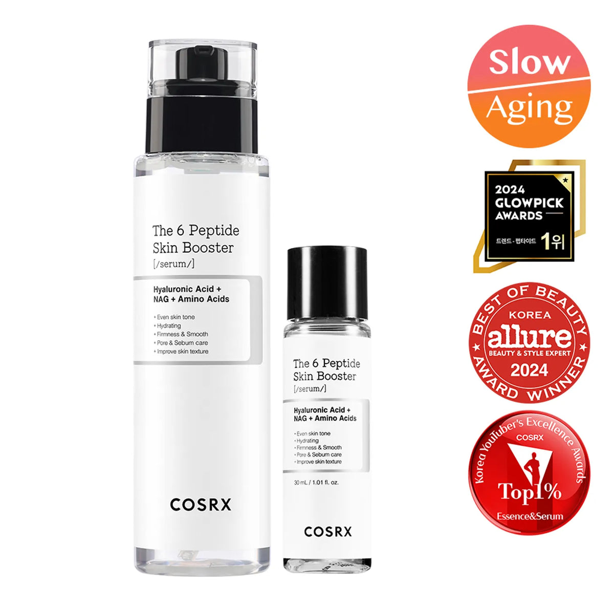 Facial serum with peptides "The 6 Peptide Skin Booster Serum"