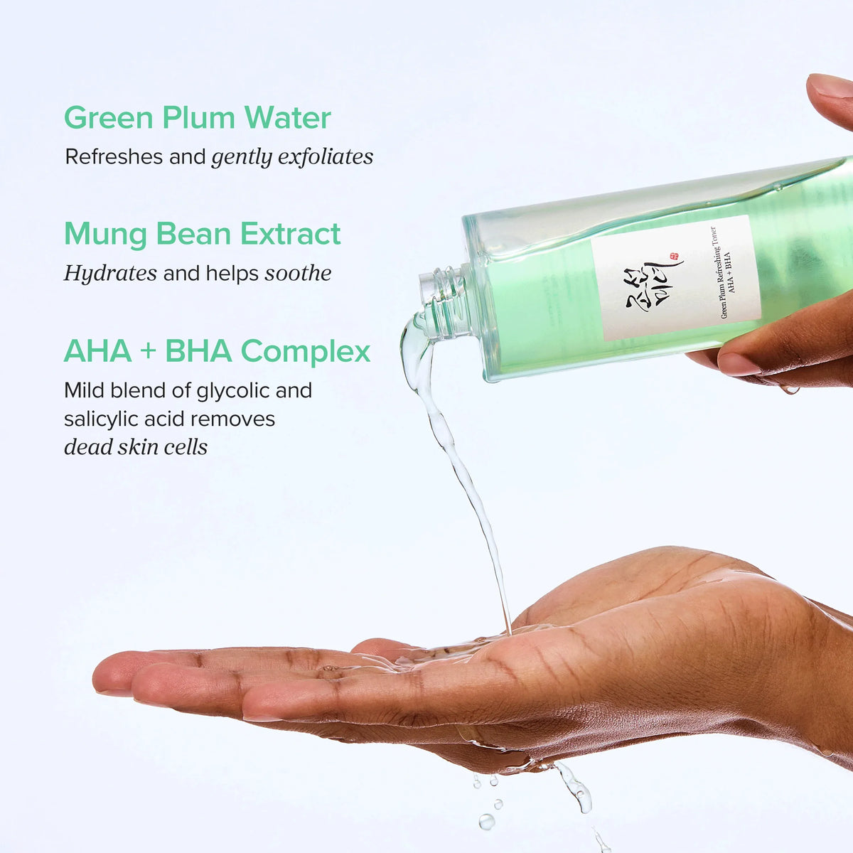 Green Plum Refreshing Toner: AHA + BHA, 150 ml